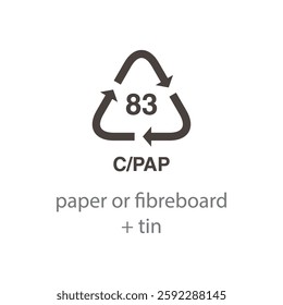 recycle code icon vector template