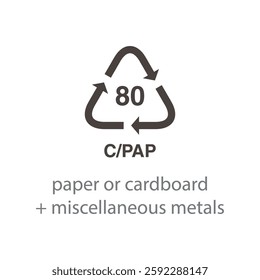 recycle code icon vector template