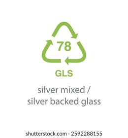 recycle code icon vector template