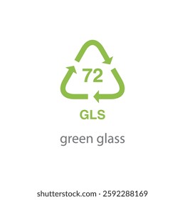 recycle code icon vector template