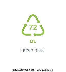 recycle code icon vector template