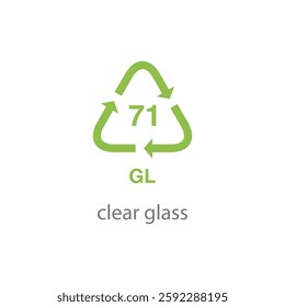 recycle code icon vector template