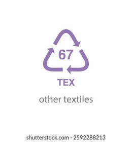 recycle code icon vector template
