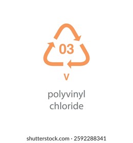 recycle code icon vector template