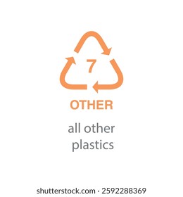 recycle code icon vector template