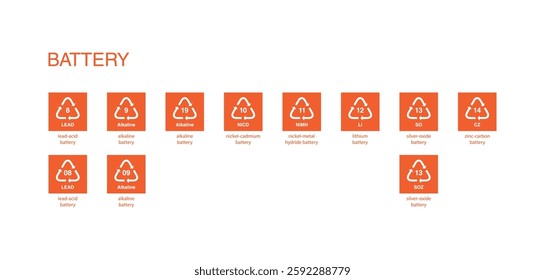 recycle code icon vector template
