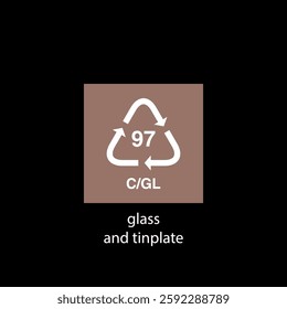 recycle code icon vector template