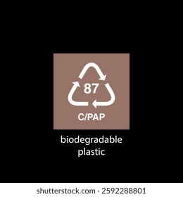 recycle code icon vector template