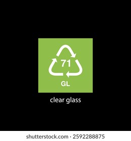 recycle code icon vector template