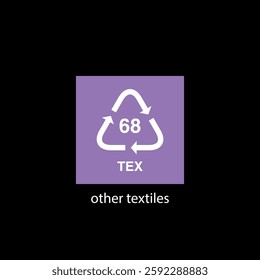 recycle code icon vector template