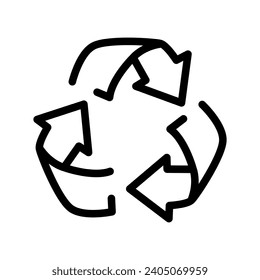 Icono plano de color de reciclaje. Estilo de vida de basura cero. Ecológico. Símbolo de prevención de la contaminación. Protección del medio ambiente.