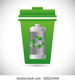 Recycle concept  about eco icons design, vector illustration 10 eps graphic.