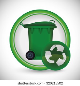 Recycle concept  about eco icons design, vector illustration 10 eps graphic.