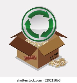 Recycle concept  about eco icons design, vector illustration 10 eps graphic.