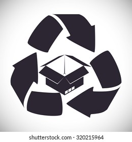 Recycle concept  about eco icons design, vector illustration 10 eps graphic.