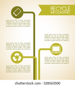 recycle concept design, vector illustration eps10 graphic 