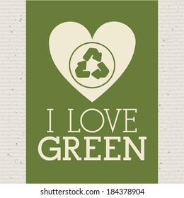 Recycle design over beige background, vector illustration