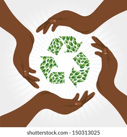 recycle design over white background vector illustration