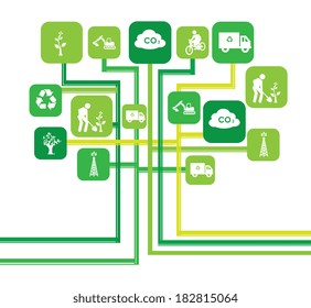 Recycle design over white background, vector illustration