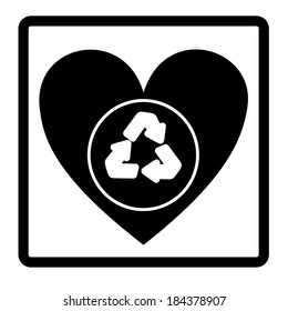 Recycle design over white background, vector illustration