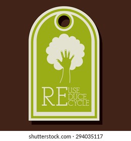 Recycle  digital design, vector illustration eps 10