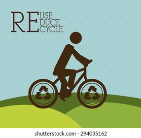 Recycle  digital design, vector illustration eps 10