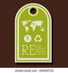 Recycle  digital design, vector illustration eps 10