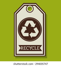 Recycle  digital design, vector illustration eps 10
