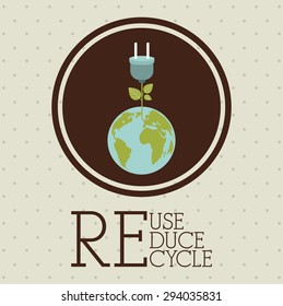Recycle  digital design, vector illustration eps 10