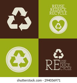 Recycle  digital design, vector illustration eps 10
