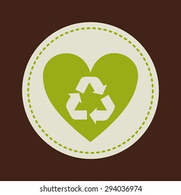Recycle  digital design, vector illustration eps 10
