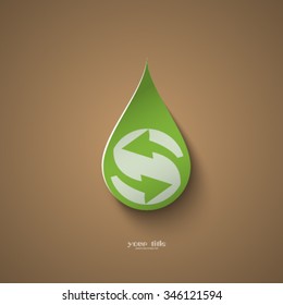 Recycle drop icon