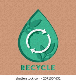 recycle drop on cork style