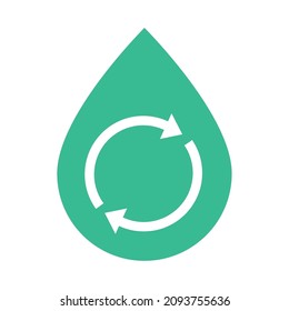 recycle drop style design icon