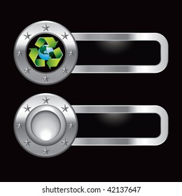 recycle earth metal banners