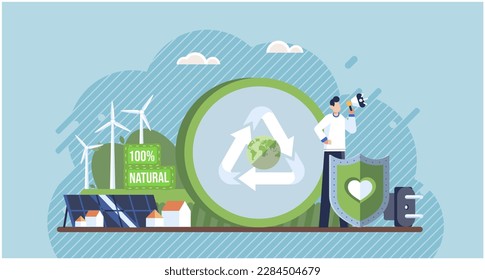 Recycle, eco friendly tools, environment protection. People are taking care of the earth by clean energy and cleaning save planet. Zero waste, save energy, go green, save water, save the planet