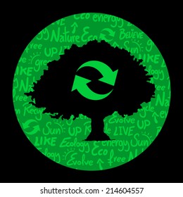 Recycle eco icon
