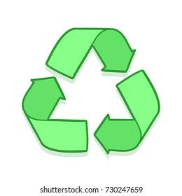Recycle Eco Icon Symbol Vector Art Color Design 