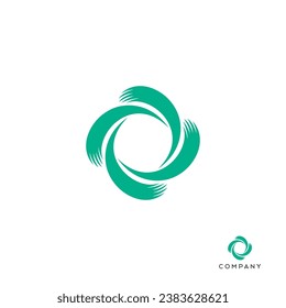 Recycle eco nature care logo design template vector editable royalty free image downlead 