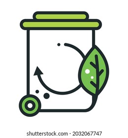 recycle and ecology bin for garbage