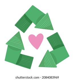 Recycle Ecology Conscience Icon Isolated