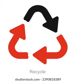 Concepto de icono de reciclaje y ecología