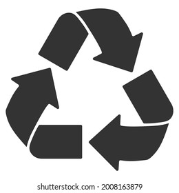 Icono de reciclaje y ecología. Reutilizar y rechazar el concepto. Marca del paquete de reciclaje. Ilustración vectorial