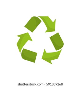 Recycle ecology symbol icon vector illustration graphic design