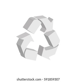 Recycle ecology symbol icon vector illustration graphic design