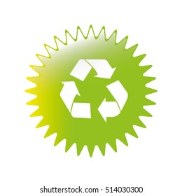recycle emblem icon image 