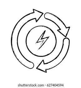 recycle energy arrows icon
