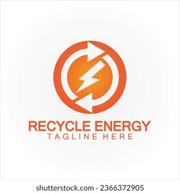 Recycle Energy Recycle Power Logo vector illustration icon design