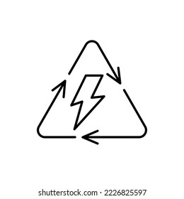 Recycle Energy Recycle Power Renewable energy vector icon illustration