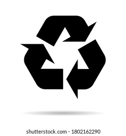 Recycle environment icon,Eco nature waste isolated with shadow, garbage ecology system .
